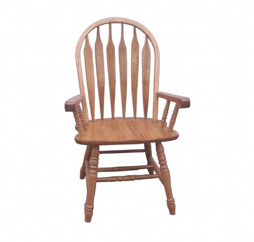Colonial Windsor Bow Back Arm Chair                         