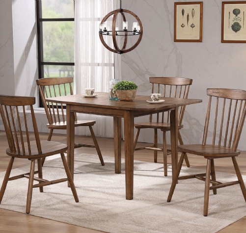 CC3046-Country Cottage Drop Leaf Dining Table W/2PCS 8