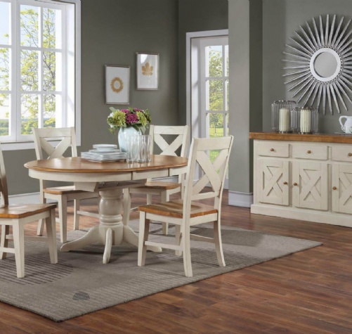 Quinton Pedestal Dining Table w/ 15