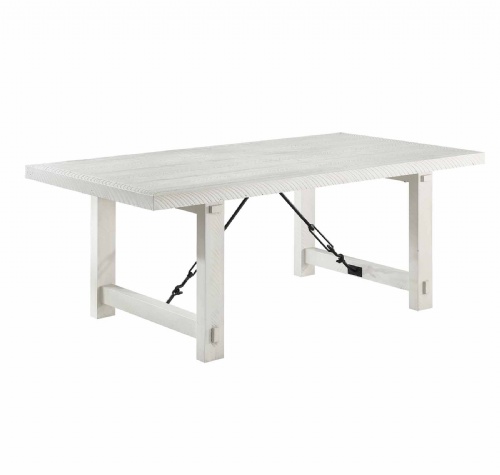 RL4072-Rustic Lodge Fixed Top Dining Leg Table