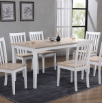 6466-Dining Leg Table W/1 PC 18” Butterfly Leaf