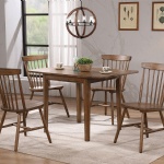 CC3046-Country Cottage Drop Leaf Dining Table W/2PCS 8