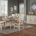 Quinton Pedestal Dining Table w/ 15