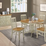 QT4257-Quinton Pedestal Dining Table w/ 15