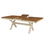 Quinton X-Leg Extension Dining Table w/18